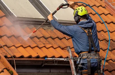 Démoussage et hydrofuge de toiture à Propières