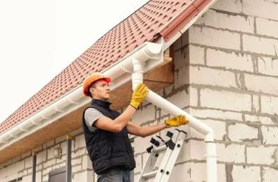 Pose et remplacement de gouttières à Propières